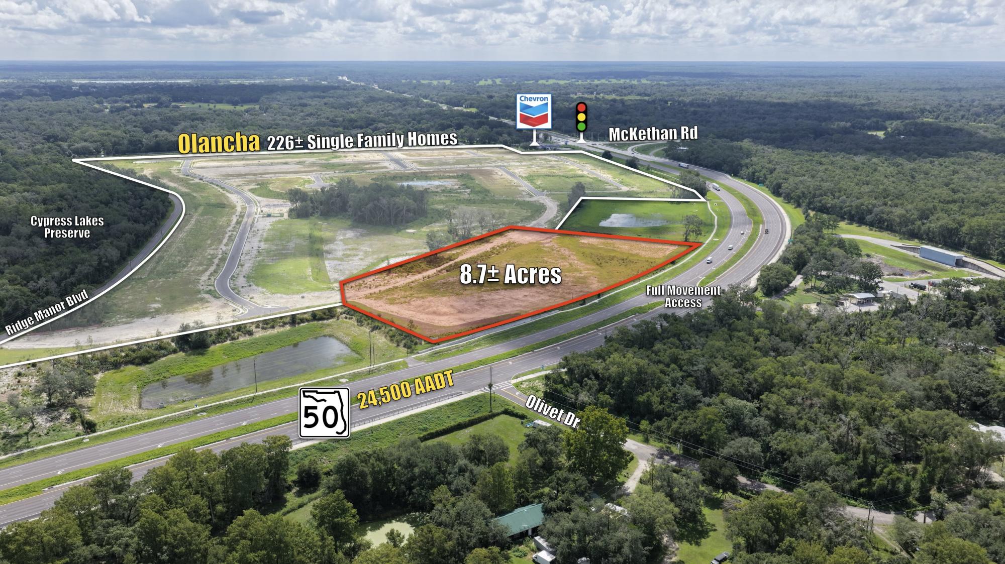 8.7 ac Commercial on Cortez Blvd., Ridge Manor